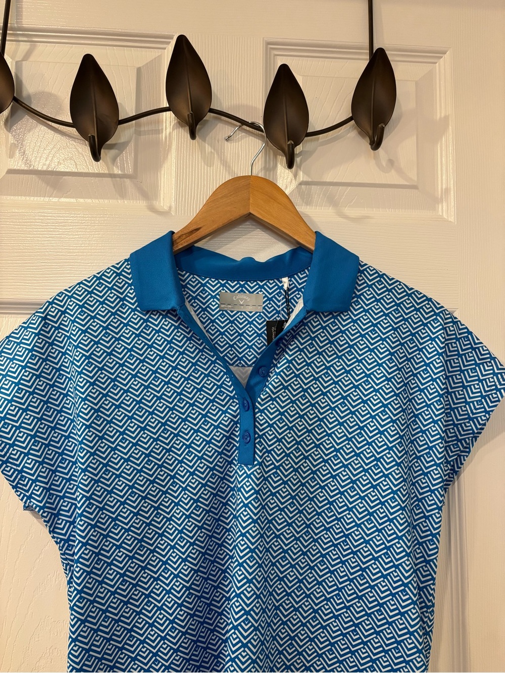 Callaway Golf Blue Geo-Print Top - Picture 5 of 12